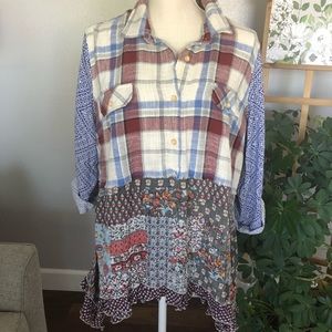 ali miles Patchwork Tunic